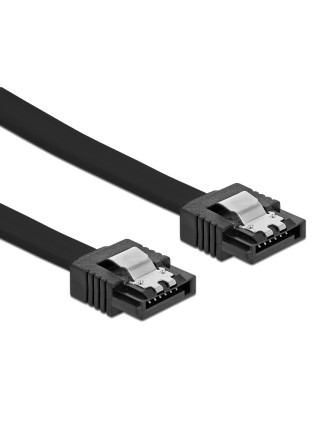 POWERTECH καλώδιο SATA III CAB-W050, 6 Gb/s, 0.50m, μαύρο POWERTECH καλώδιο SATA III CAB-W050, 6 Gb/s, 0.50m, μαύρο