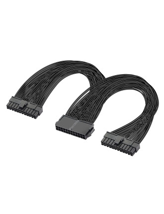 POWERTECH καλώδιο μητρικής 24pin σε 2x 24pin CAB-W052, 0.25m