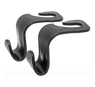 Κρεμάστρα αυτοκινήτου CAR-0007 για το προσκέφαλο, μαύρη, 2τμχ