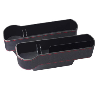 Σετ θηκών για καθίσματα αυτοκινήτου CAR-0014 με ποτηροθήκη, μαύρο, 2τμχ