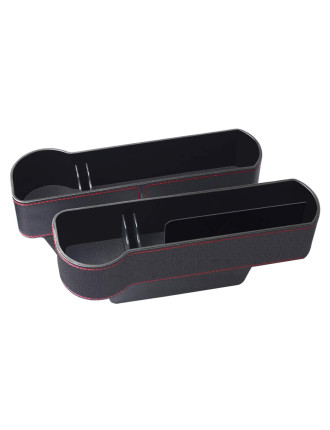 Σετ θηκών για καθίσματα αυτοκινήτου CAR-0014 με ποτηροθήκη, μαύρο, 2τμχ