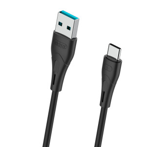 CELEBRAT καλώδιο USB-C σε USB CB-18T, 3A, 480Mbps, 1m, μαύρο
