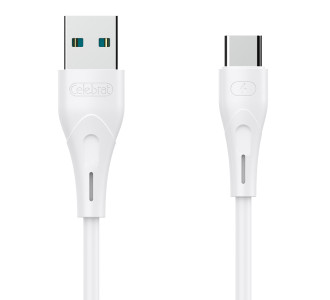 CELEBRAT καλώδιο USB-C σε USB CB-18T, 3A, 480Mbps, 1m, λευκό