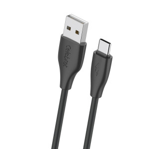 CELEBRAT καλώδιο USB-C σε USB CB-31A, 3A, 480Mbps, 1m, μαύρο