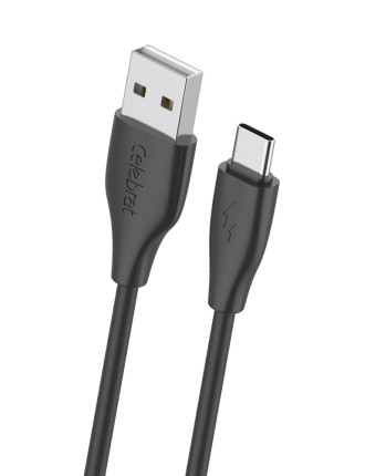 CELEBRAT καλώδιο USB-C σε USB CB-31A, 3A, 480Mbps, 1m, μαύρο CELEBRAT καλώδιο USB-C σε USB CB-31A, 3A, 480Mbps, 1m, μαύρο