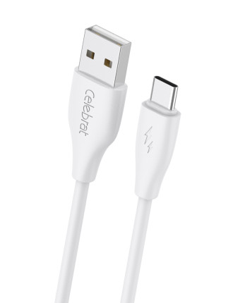 CELEBRAT καλώδιο USB-C σε USB CB-31A, 3A, 480Mbps, 1m, λευκό CELEBRAT καλώδιο USB-C σε USB CB-31A, 3A, 480Mbps, 1m, λευκό