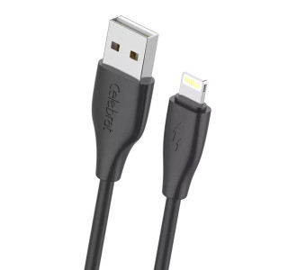 CELEBRAT καλώδιο Lightning σε USB CB-31, 3A, 480Mbps, 1m, μαύρο