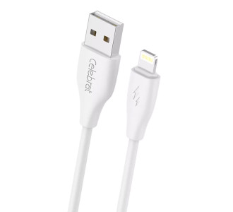 CELEBRAT καλώδιο Lightning σε USB CB-31, 3A, 480Mbps, 1m, λευκό