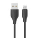 CELEBRAT καλώδιο micro USB σε USB CB-31, 3A, 480Mbps, 1m, μαύρο