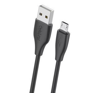 CELEBRAT καλώδιο micro USB σε USB CB-31, 3A, 480Mbps, 1m, μαύρο