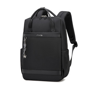 CHANTRIA γυναικεία τσάντα πλάτης CB00639 με θήκη laptop 14", 12.5L, μαύρη