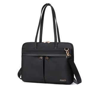 CHANTRIA γυναικεία τσάντα ώμου CB00773 για laptop 15.6", 4L, μαύρη