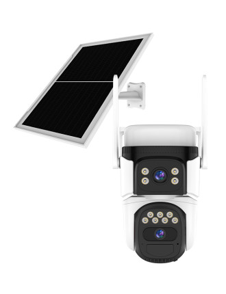 VSTARCAM smart ηλιακή κάμερα CB621DR, dual lens, 3MP, WiFi, SD, PTZ, IP66