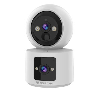 VSTARCAM smart κάμερα CB90DR, 2MP, dual lens, WiFi, PTZ, SD, 5200mAh backup battery