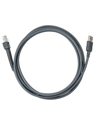 MOTOROLA used καλώδιο USB σε RJ45 για barcode scanner, 2.1m, γκρι