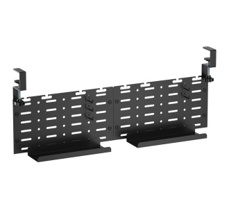 BRATECK cable management γραφείου CC11-20-2, μεταλλικό, 768x63x307mm, μαύρο