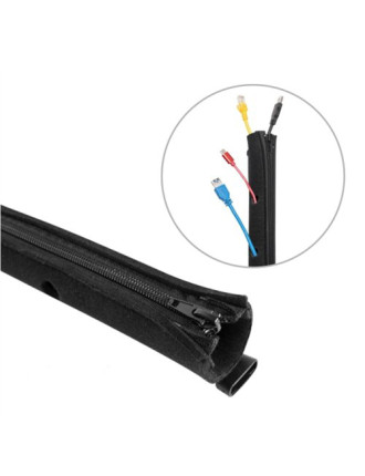 BRATECK κάλυμμα καλωδίων τύπου Flex Wrap CC15-1, με φερμουάρ, Φ30cm x1m