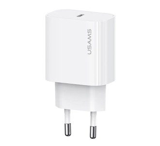 USAMS φορτιστής τοίχου CC226, USB-C, 20W, λευκός
