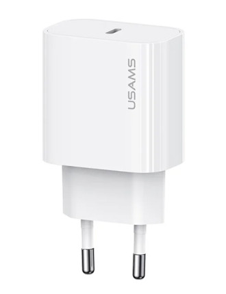 USAMS φορτιστής τοίχου CC226, USB-C, 20W, λευκός
