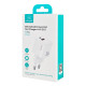 USAMS φορτιστής τοίχου CC263, USB & USB-C, 30W, GaN, λευκός