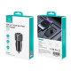 USAMS φορτιστής αυτοκινήτου CC283, USB & USB-C, 60W, μαύρος USAMS φορτιστής αυτοκινήτου CC283, USB & USB-C, 60W, μαύρος