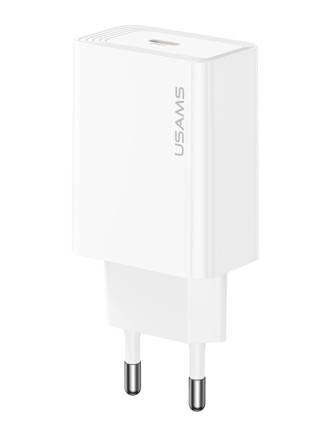 USAMS φορτιστής τοίχου CC325, USB-C, 20W, λευκός