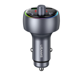 USAMS FM transmitter & φορτιστής CC328, USB/USB-C, 30W, Bluetooth, μαύρο USAMS FM transmitter & φορτιστής CC328, USB/USB-C, 30W, Bluetooth, μαύρο