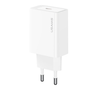 USAMS φορτιστής τοίχου CC329, USB-C, 30W, λευκός USAMS φορτιστής τοίχου CC329, USB-C, 30W, λευκός