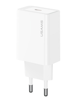 USAMS φορτιστής τοίχου CC329, USB-C, 30W, λευκός