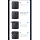USAMS φορτιστής/αντάπτορας πρίζας CC334, USB & 3x USB-C, universal, 100W, GaN, μαύρος USAMS φορτιστής/αντάπτορας πρίζας CC334, USB & 3x USB-C, universal, 100W, GaN, μαύρος