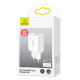 USAMS φορτιστής τοίχου T24 US-CC090, 2x USB, 2.1A, λευκός USAMS φορτιστής τοίχου T24 US-CC090, 2x USB, 2.1A, λευκός