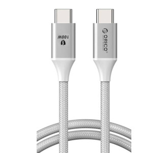 ORICO καλώδιο USB-C CDX-100CC, 100W, 480Mbps, 1m, λευκό