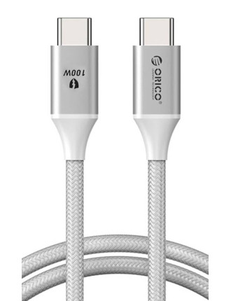 ORICO καλώδιο USB-C CDX-100CC, 100W, 480Mbps, 1m, λευκό
