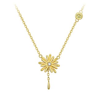 BAMOER κολιέ CHN022 με κυβική ζιρκόνια, ασήμι 925, χρυσό BAMOER κολιέ CHN022 με κυβική ζιρκόνια, ασήμι 925, χρυσό