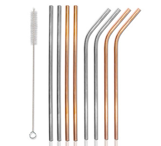 Σετ μεταλλικά καλαμάκια & βουρτσάκι καθαρισμού CLN-0021, 9τμχ Σετ μεταλλικά καλαμάκια & βουρτσάκι καθαρισμού CLN-0021, 9τμχ