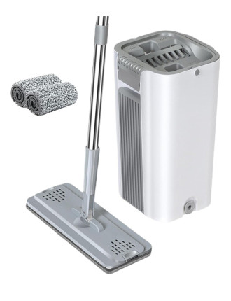 Σετ κουβάς & παρκετέζα με μικροΐνες CLN-0055, 21x21x38cm, λευκό Σετ κουβάς & παρκετέζα με μικροΐνες CLN-0055, 21x21x38cm, λευκό