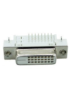 DVI Connector - DVI 25P, Nickel, White