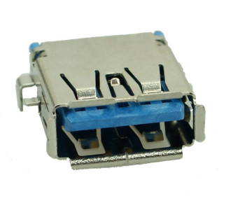 USB 3.0 Connector A TYPE (F, DIP), Silver