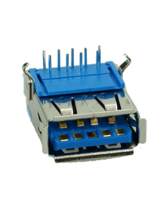 USB 3.0 Connector A TYPE (M, Solder), Silver