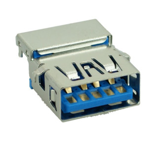 USB 3.0 Connector A TYPE, down, Silver