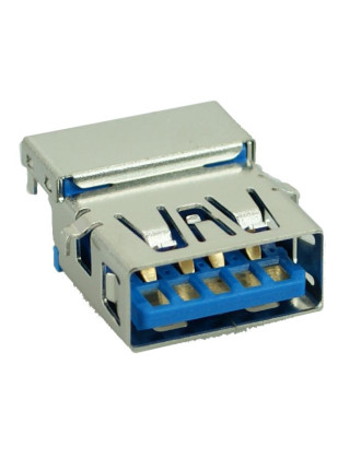 USB 3.0 Connector A TYPE, down, Silver