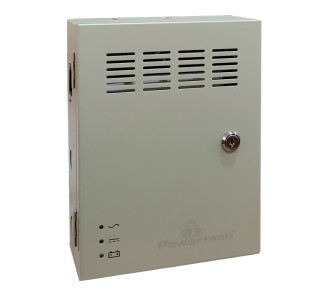POWERTECH τροφοδοτικό CP1204-5A-B για CCTV, DC12V/5A, 4 κανάλια