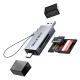 CABLETIME card reader CT-ACSD3-AG, SD/micro SD, USB/USB-C, 5Gbps, γκρι CABLETIME card reader CT-ACSD3-AG, SD/micro SD, USB/USB-C, 5Gbps, γκρι
