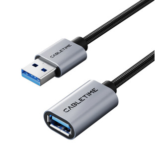 CABLETIME καλώδιο προέκτασης USB CT-AMAF1, 5Gbps, 3m, μαύρο CABLETIME καλώδιο προέκτασης USB CT-AMAF1, 5Gbps, 3m, μαύρο