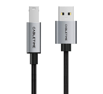 CABLETIME καλώδιο USB σε USB Type B CT-AMBM1, 480Mbps, 5m, μαύρο CABLETIME καλώδιο USB σε USB Type B CT-AMBM1, 480Mbps, 5m, μαύρο