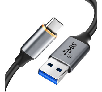 CABLETIME καλώδιο USB-C σε USB CT-AMCMG2, 60W, 10Gbps, 1.5m, μαύρο