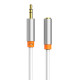 CABLETIME καλώδιο προέκτασης ήχου 3.5mm CT-AV311-P12G, gold plated, 3m, λευκό CABLETIME καλώδιο προέκτασης ήχου 3.5mm CT-AV311-P12G, gold plated, 3m, λευκό