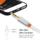 CABLETIME καλώδιο ήχου 3.5mm σε 2x RCA CT-AV314-P12G, 1m, λευκό