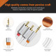 CABLETIME καλώδιο ήχου 3.5mm σε 2x RCA CT-AV314-P12G, 1m, λευκό