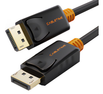 CABLETIME καλώδιο DisplayPort CT-AV585-01G, 4K/60Hz, 3m, μαύρο CABLETIME καλώδιο DisplayPort CT-AV585-01G, 4K/60Hz, 3m, μαύρο